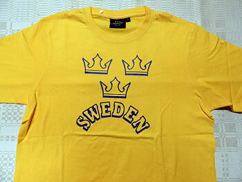T-Shirt Gul, Sweden, Tre (3) kronor
