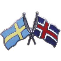 Pin Sverige/Island