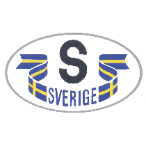 Dekal oval S-Sverige liten