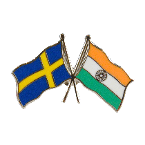 Pin Sverige/Indien