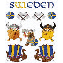 Dekal Karta Vikingar