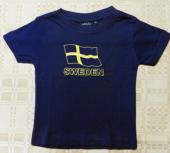 T-Shirt Blå, Sweden, Flagga Sverige