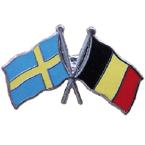 Pin Sverige/Belgien