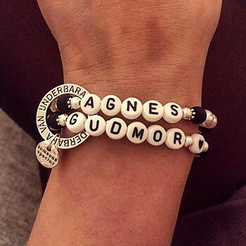 Armband Namn/Gudmor, Fri frakt