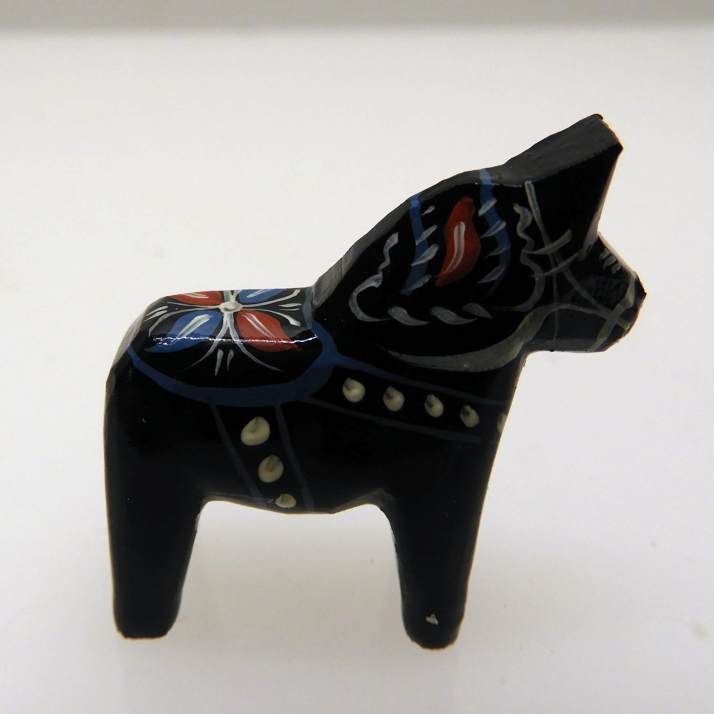 Dalahäst svart 3 cm