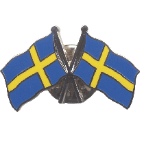 Pin Sverige/Sverige Dubbla flaggor