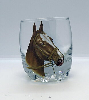 Hästglas 19,5 cl. Brun