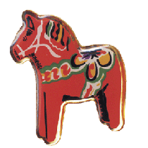 Pin Dalahäst , 15 mm