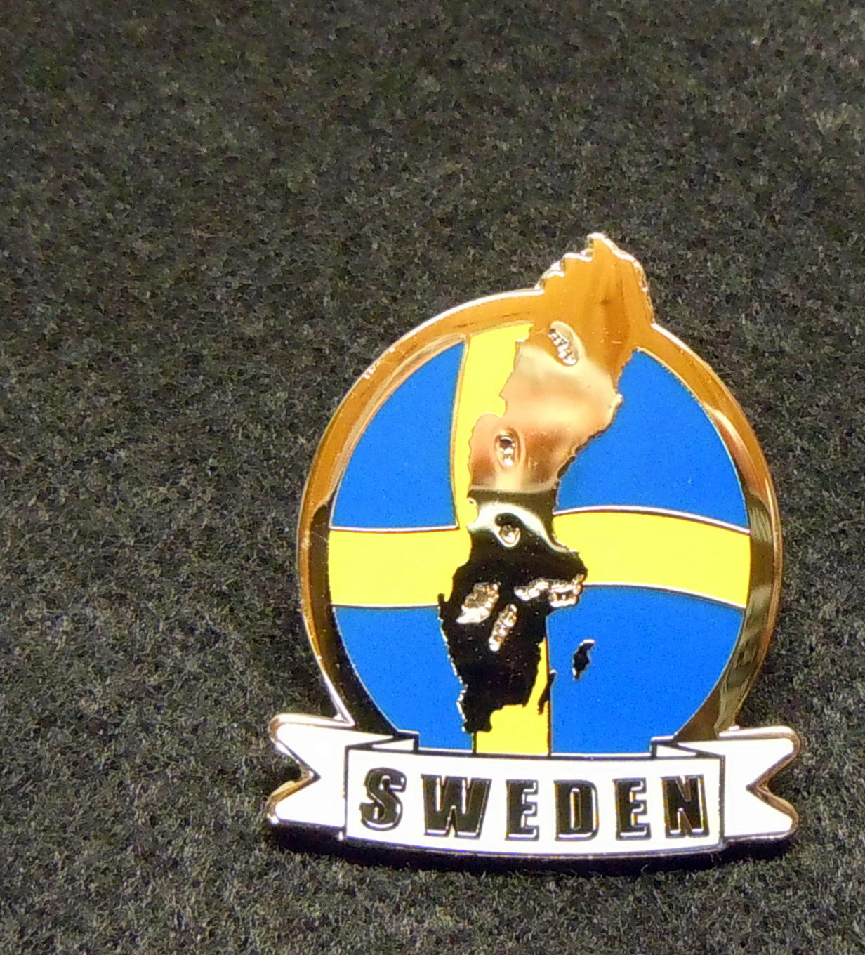 Flagga med Karta, Sweden - 2