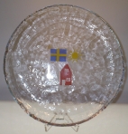 Röd Stuga, uppläggningsfat, Design K.A.