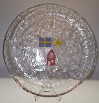 Röd Stuga, uppläggningsfat, Design K.A.