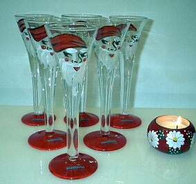 Nisse snapsglas 6 pack  Tomte