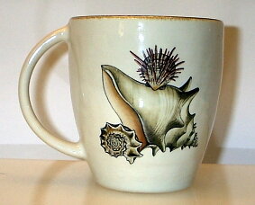 Hessian Mugg med Snäckor 1