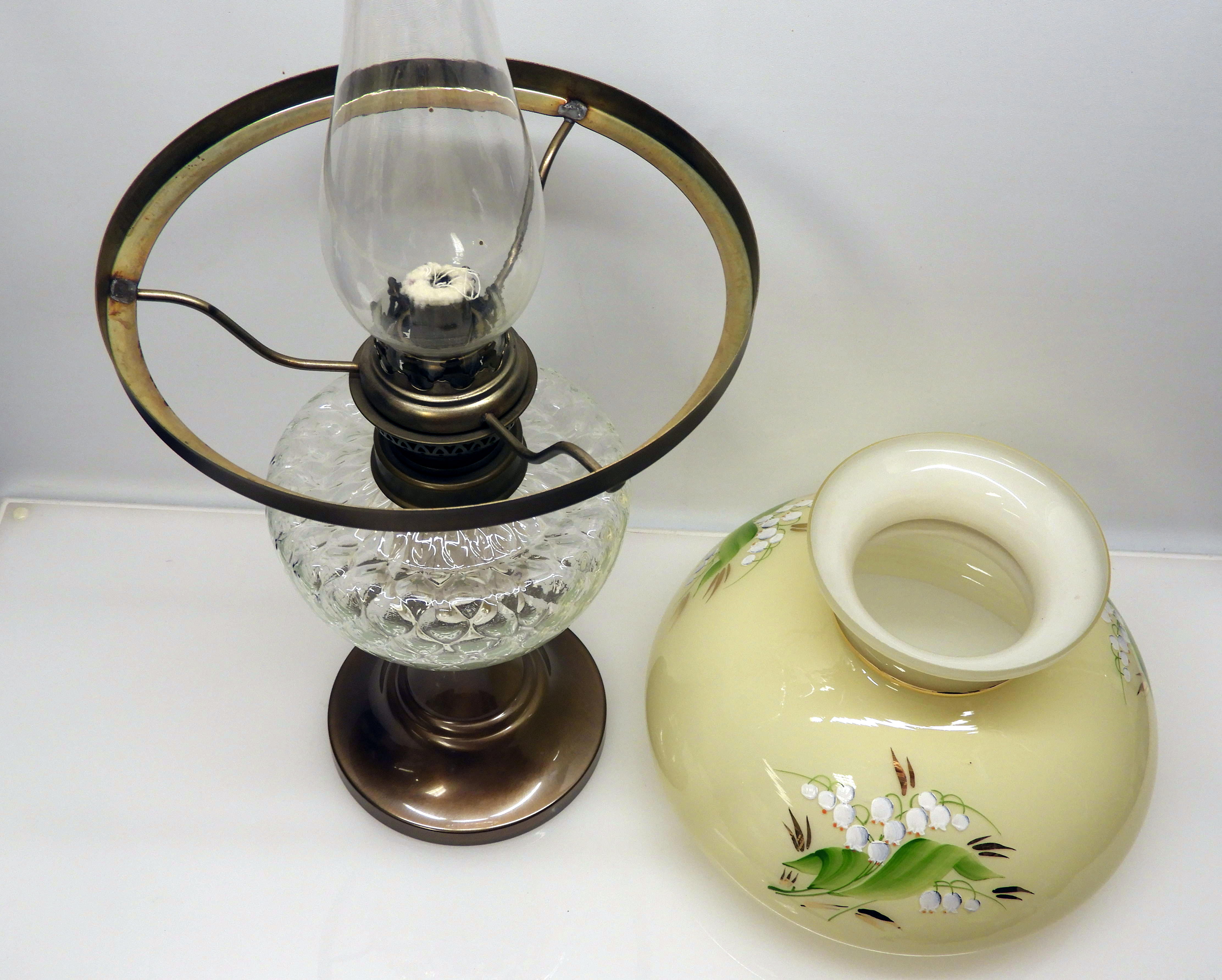 Fotogenlampa Rosdala glas liljekonvalj - 2