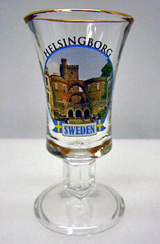 Helsingborg Hot-shot glas på fot