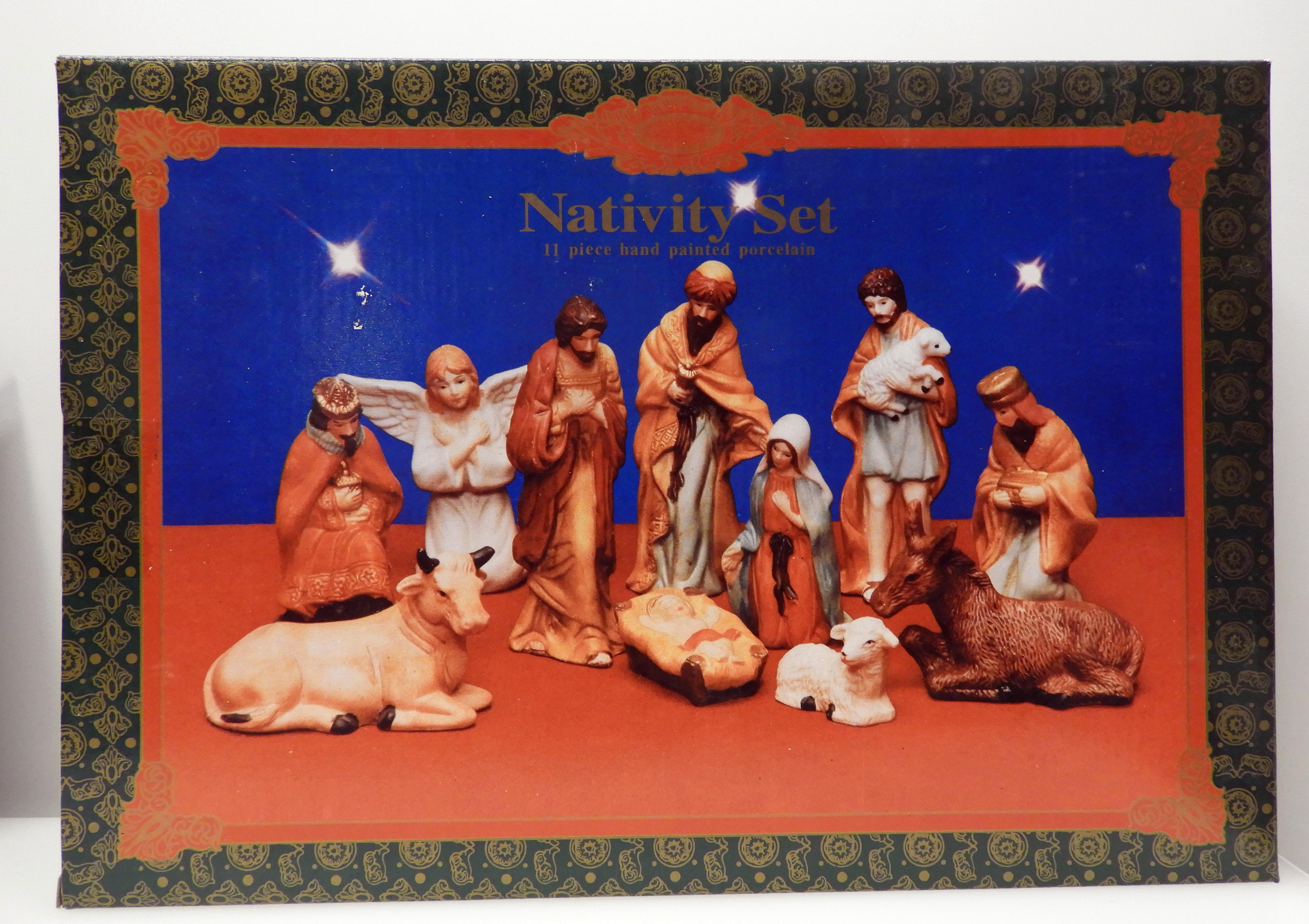 Krubba 11 delar dekorerade, Nativity set - 2