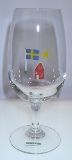 Röd Stuga, Litet Vinglas " La Verre" Design K.A.