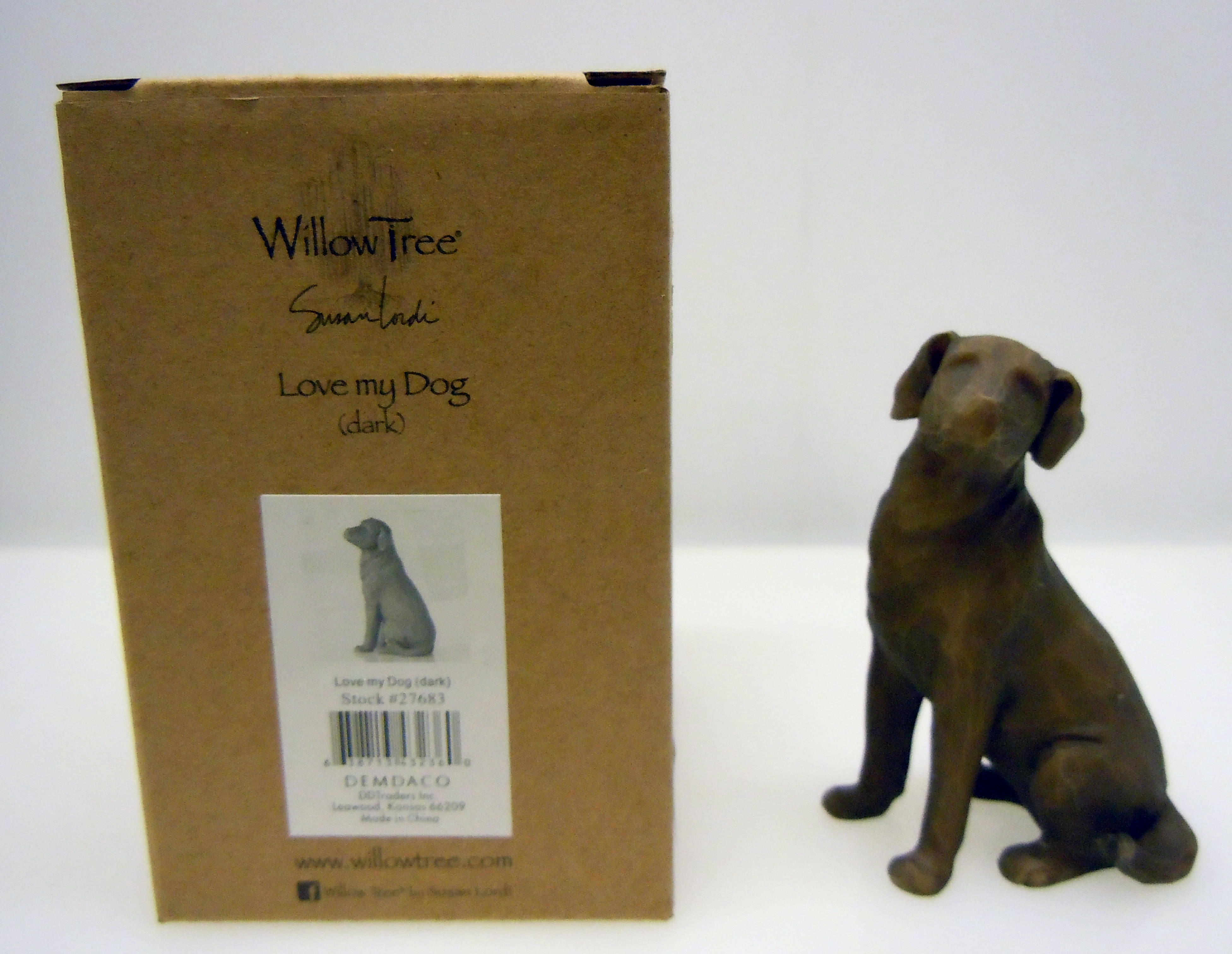 Willow Tree Love My Dog (dark) - 2