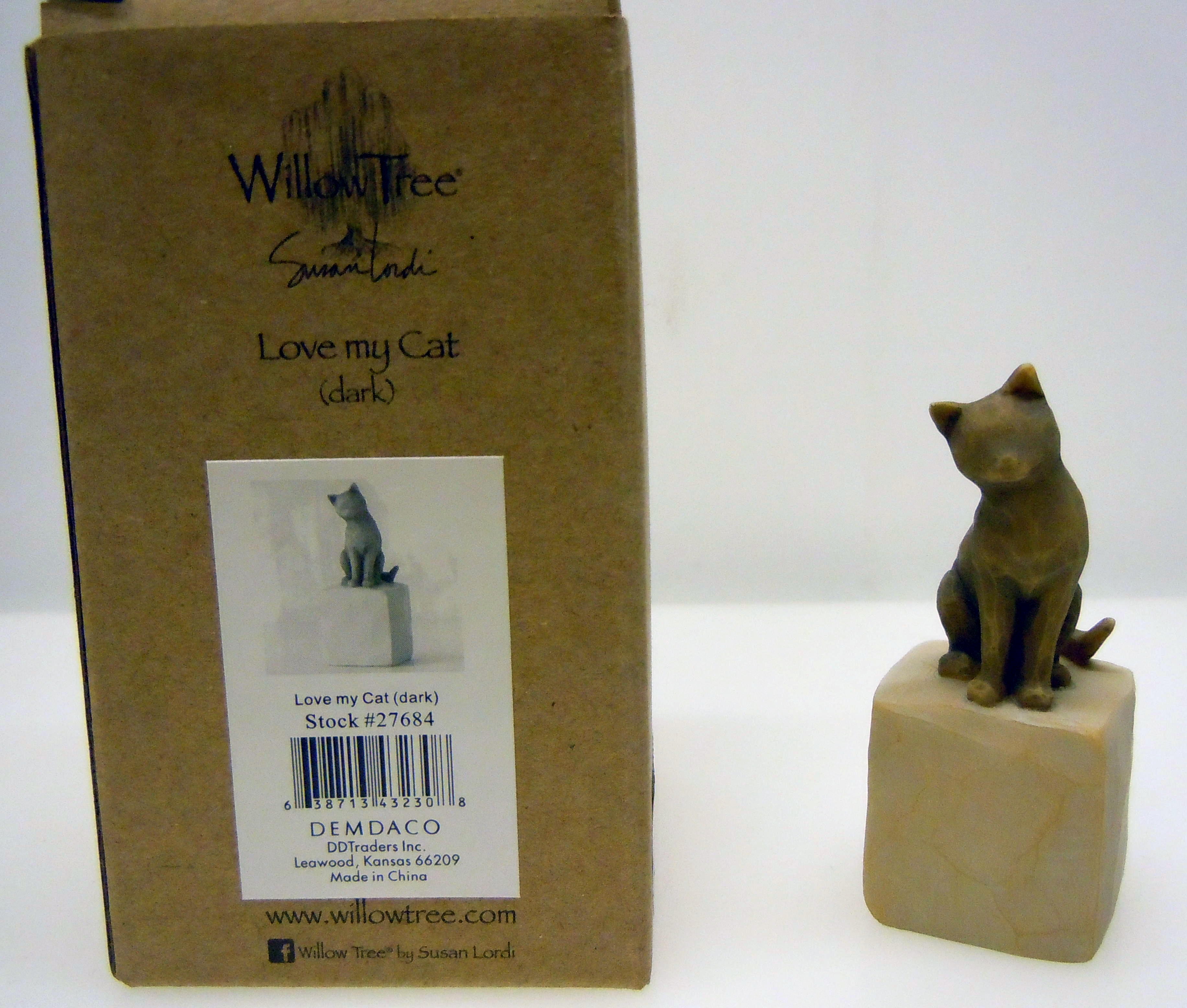 Willow Tree Love My Cat (dark) - 2
