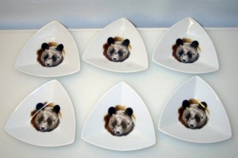 Panda Assiet 3-kant - 2