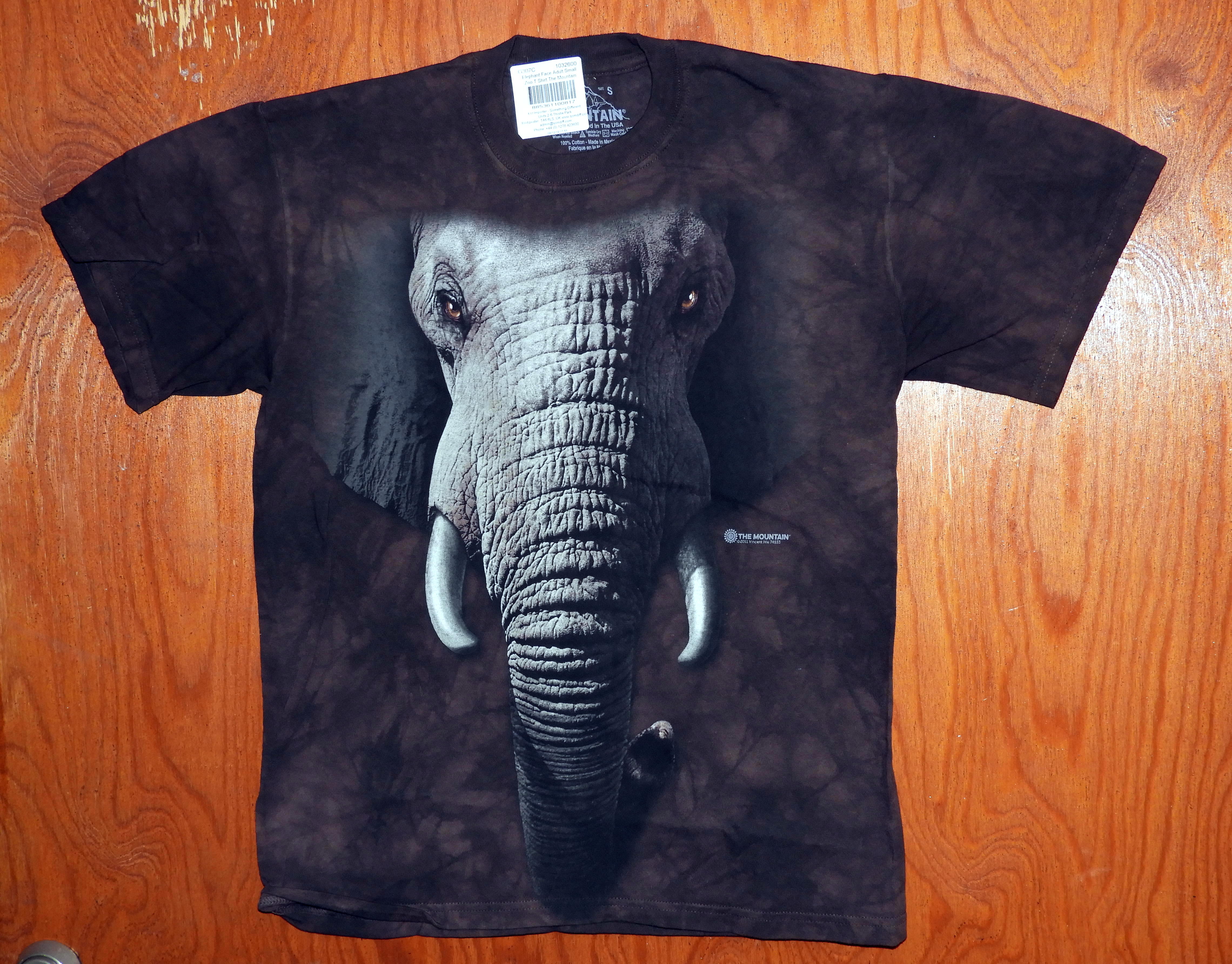 Elefant T-shirt Afrikans Elefant Ansikte - 2