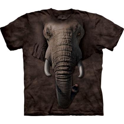 Elefant T-shirt Afrikans Elefant Ansikte