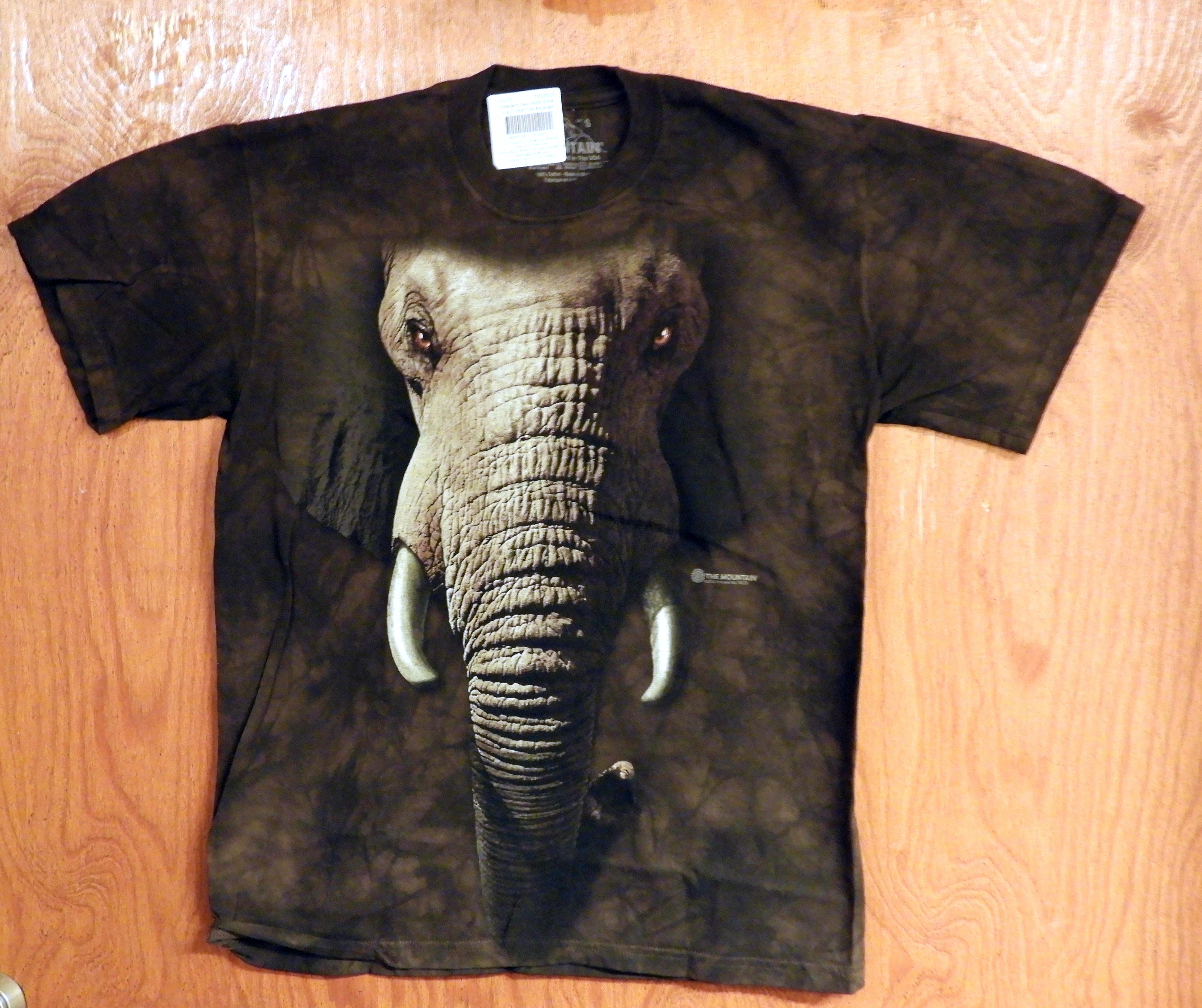 Elefant T-shirt Afrikans Elefant Ansikte - 4