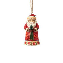 Santa with Tree Mini Hanging Ornament Jim Shore