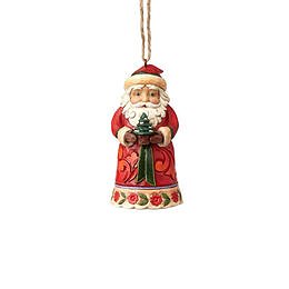 Santa with Tree Mini Hanging Ornament Jim Shore