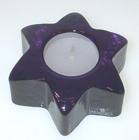 Stella ljusstake klar blå 95 mm