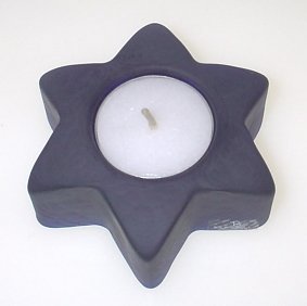 Stella ljusstake klar blå frost 95 mm