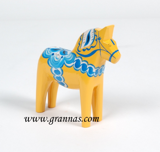 Dalahäst Gul Sverige-serien 15 cm 