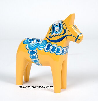 Dalahäst Gul Sverige-serien 20 cm 