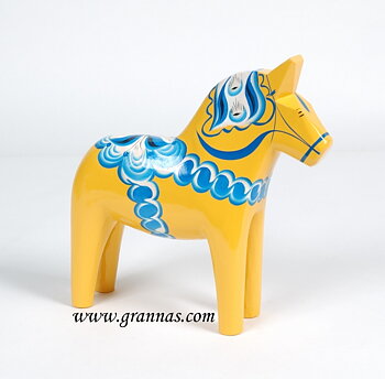 Dalahäst Gul Sverige-serien 25 cm 