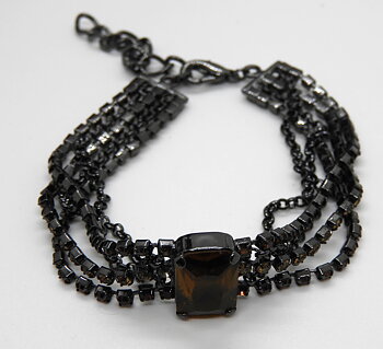 Armband bruna stenar