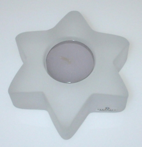Stella ljusstake klar frost 95 mm