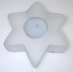 Stella ljusstake klar frost 125 mm