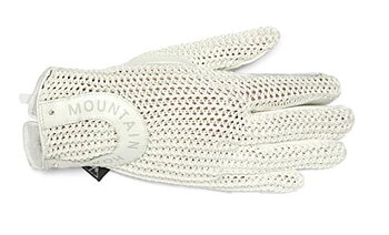 Ridhandske Mountain Horse Crochet II Vit