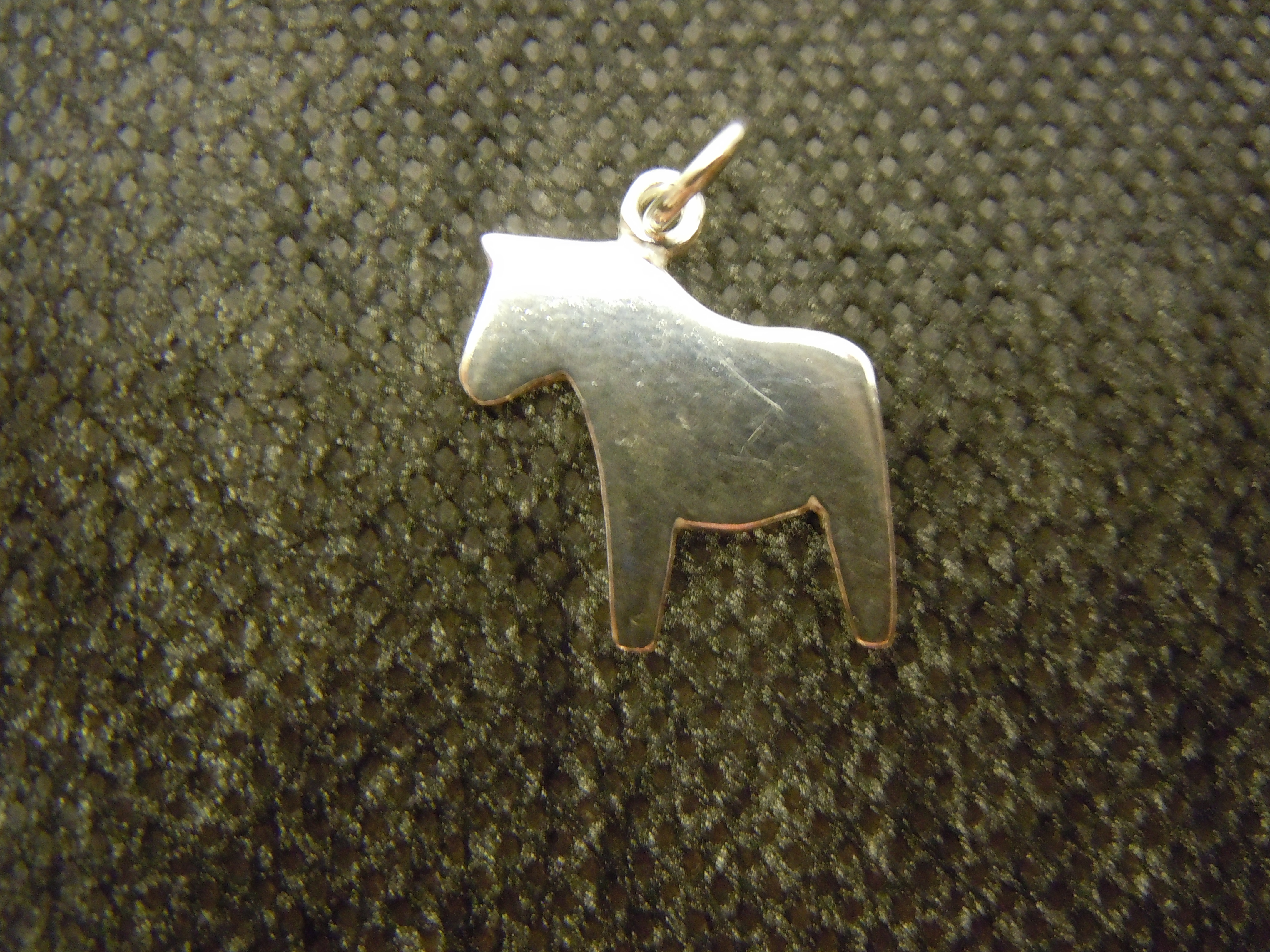 Hästberlock av Silver 16 mm platt