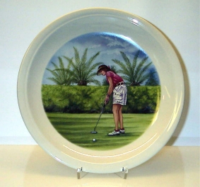 Tallrik  Golf Putting 3
