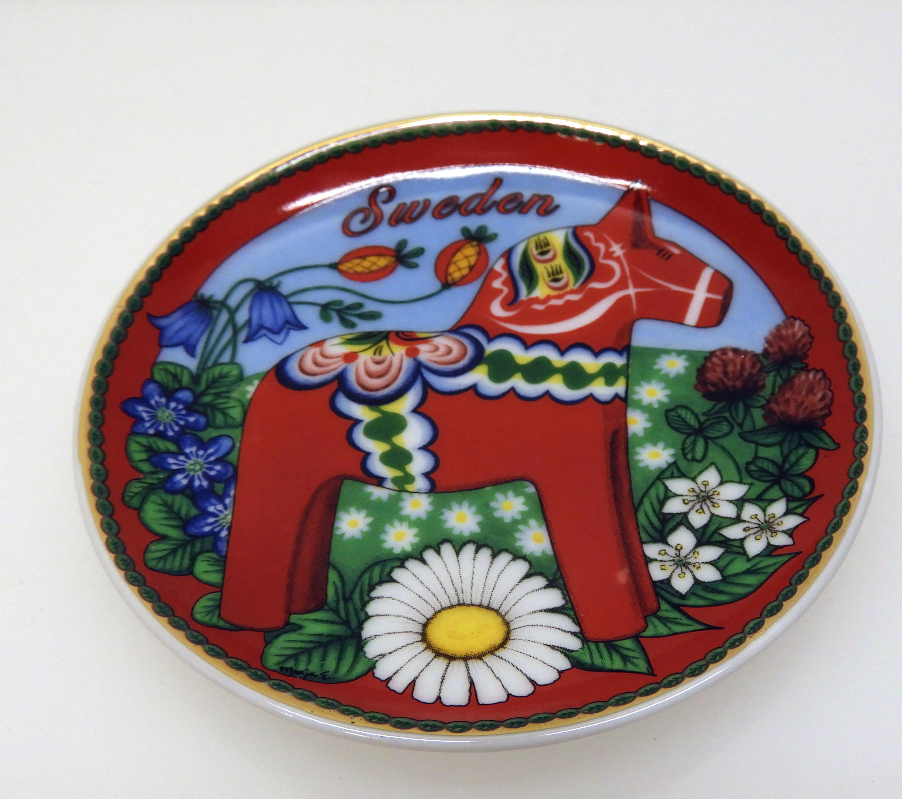 Dalahäst tallrik
