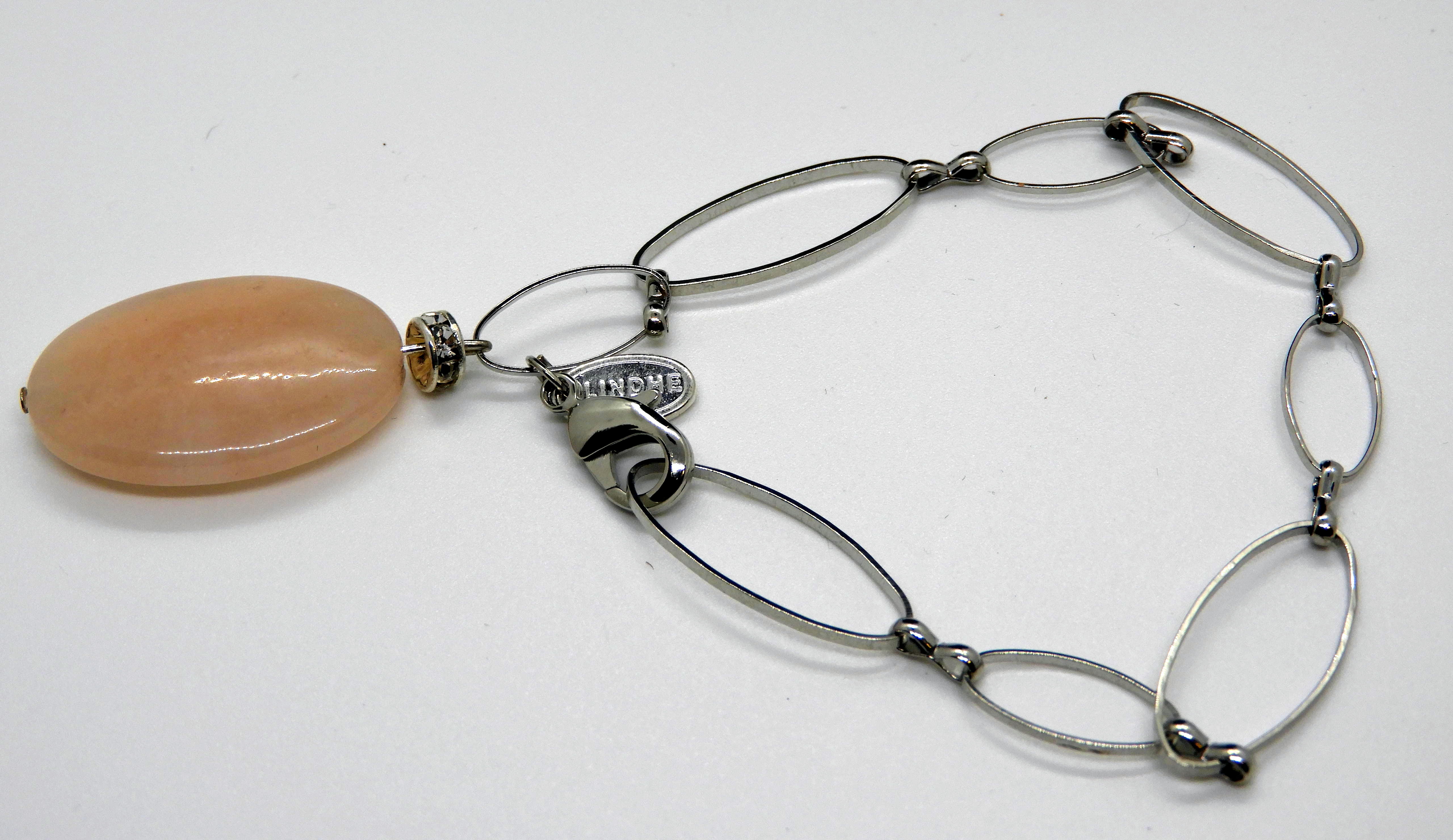 Armband med sten rosen kvarts