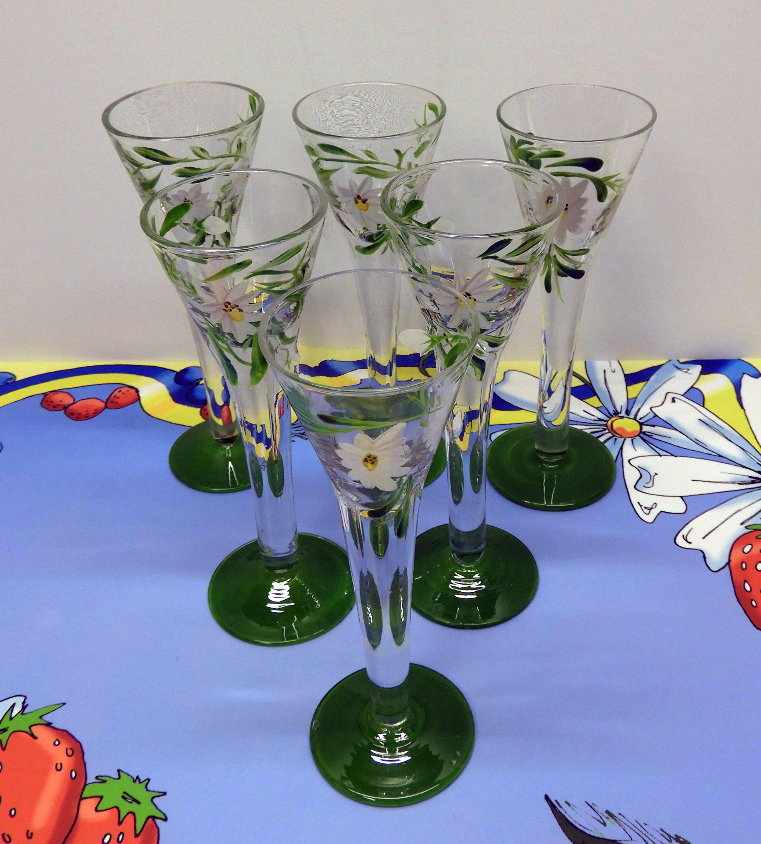 Snapsglas Prästkrage / Marguerite  6 pack