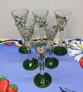 Snapsglas Prästkrage / Marguerite  6 pack