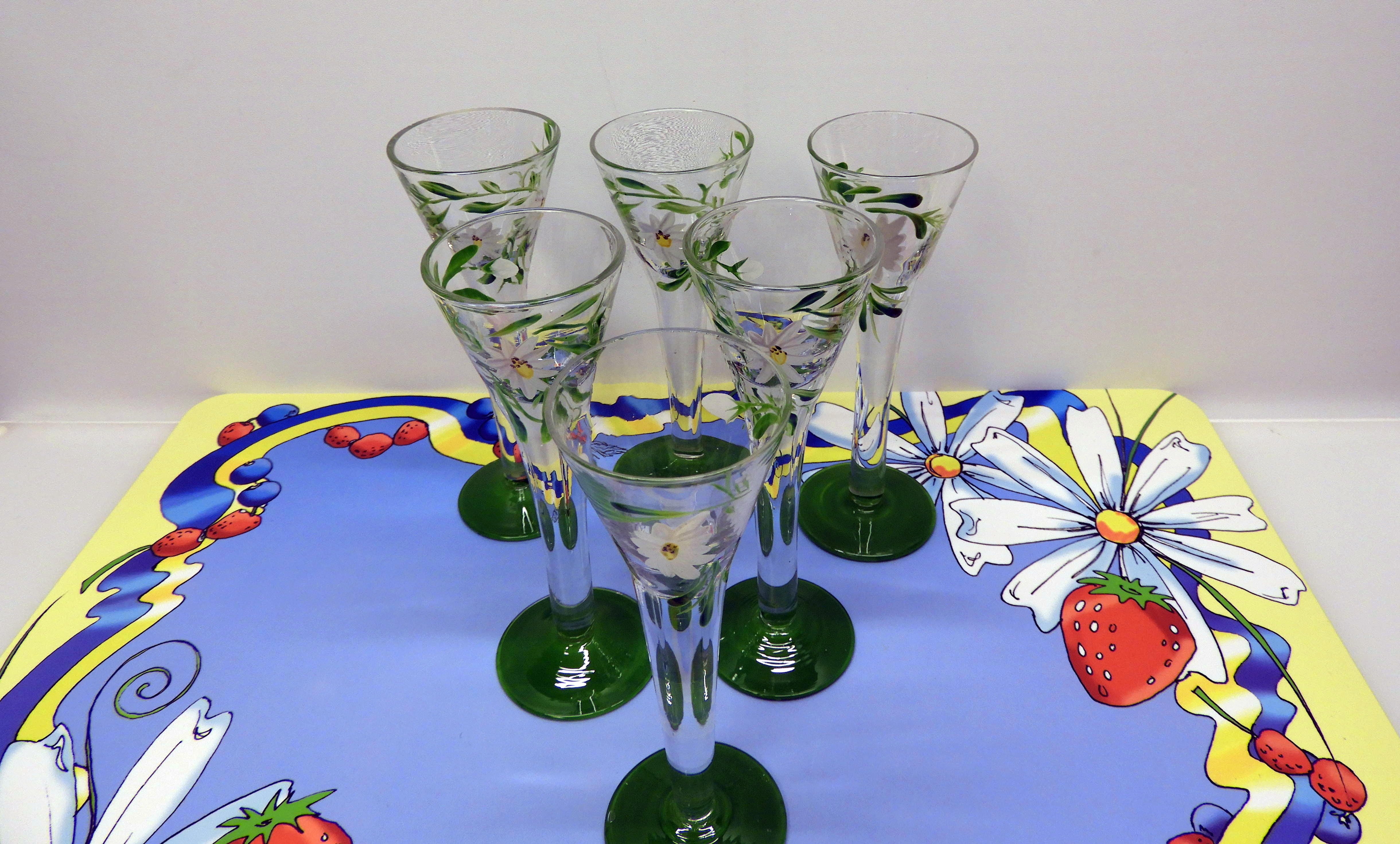 Snapsglas Prästkrage / Marguerite  6 pack - 2