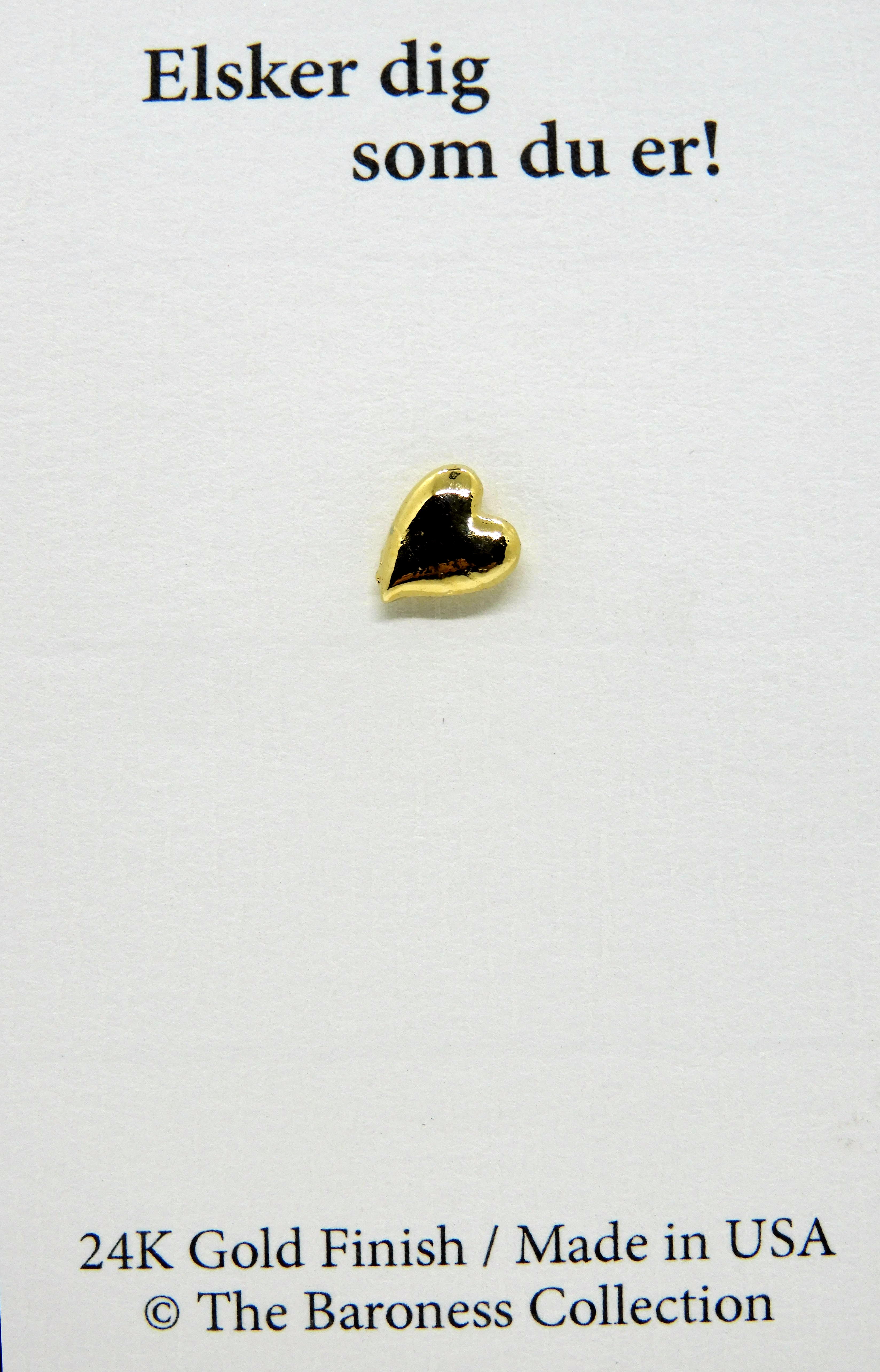 Pin med enkel hjärta