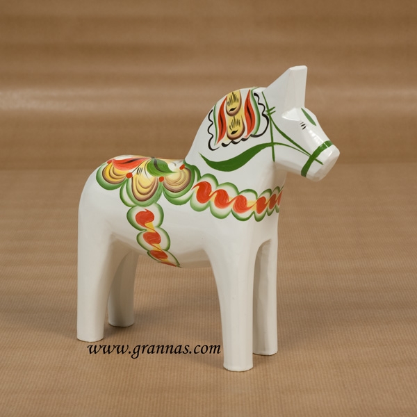 Dalahäst vit 20cm