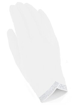 Ridhandske Mountain Horse Shine Glove Vit