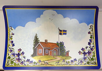 Bordstablett Röd Stuga