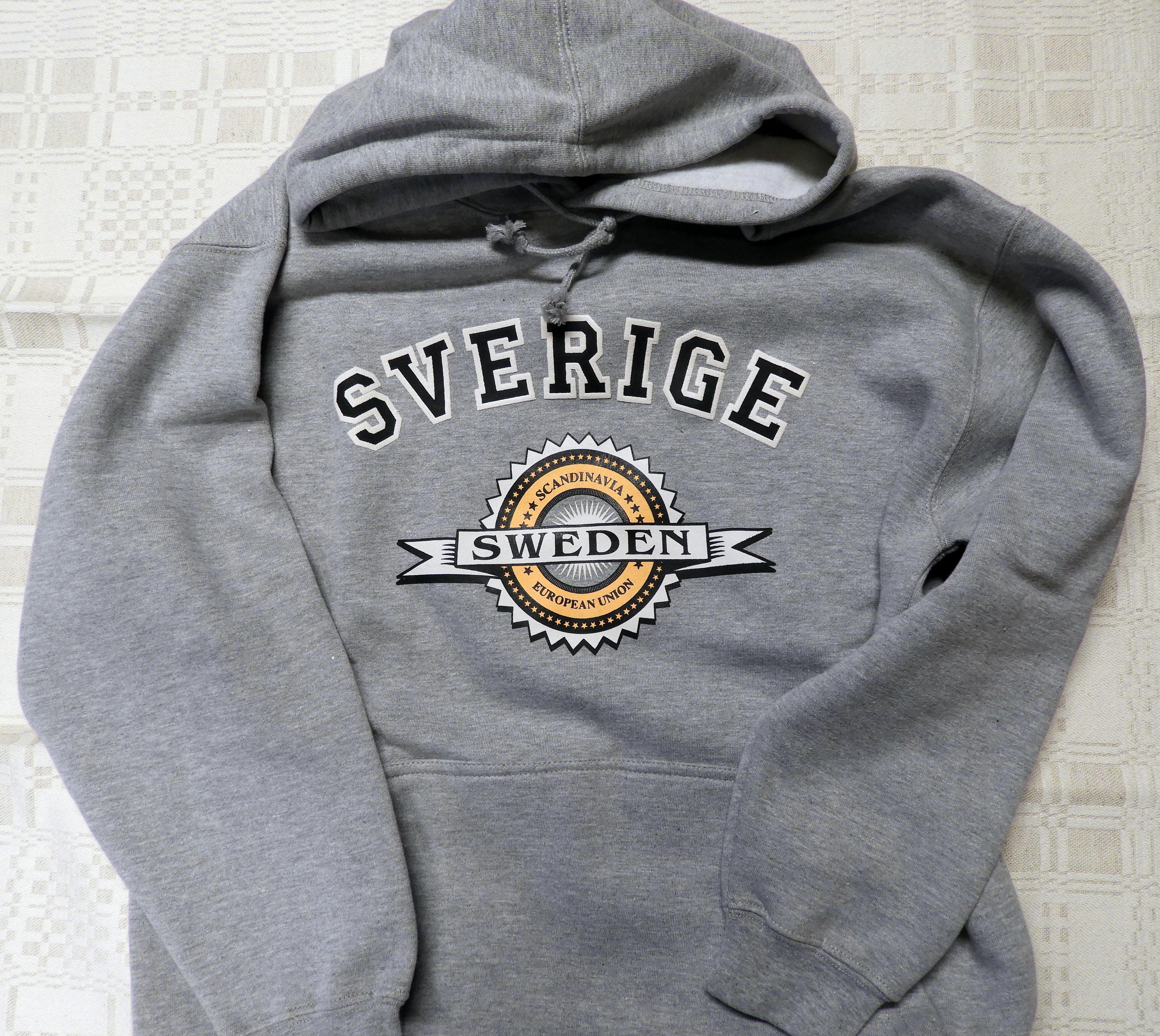 Hood tröja Grå Sverige